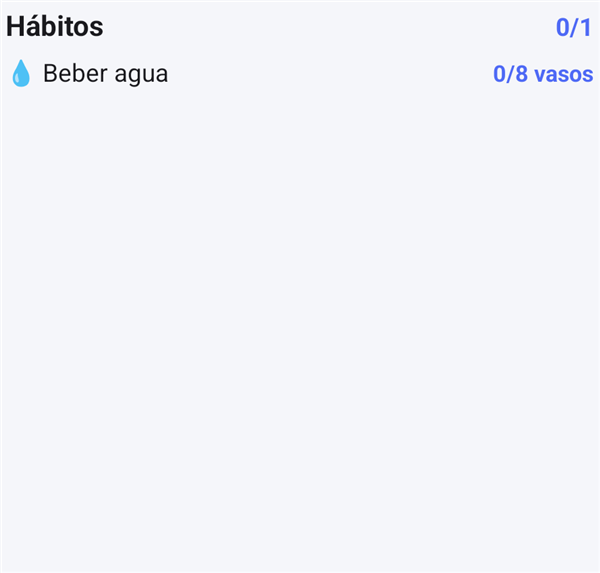Widget Hábitos